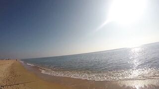 Благовещенская - сарган в Чёрном море у кромки прибоя