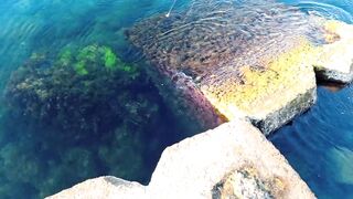 Симеиз, Крым ночной трофей и точки у камней