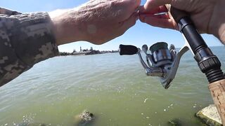 Ейск, Азов. Рыбалка у косы и городской набережной