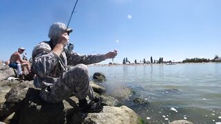 Ейск, Азов. Рыбалка у косы и городской набережной