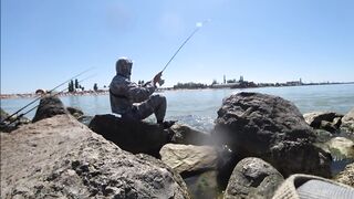 Ейск, Азов. Рыбалка у косы и городской набережной