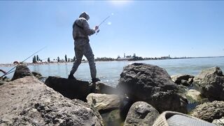 Ейск, Азов. Рыбалка у косы и городской набережной