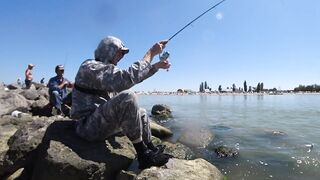 Ейск, Азов. Рыбалка у косы и городской набережной