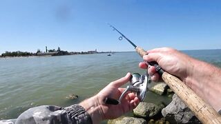 Ейск, Азов. Рыбалка у косы и городской набережной