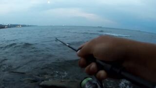 Туапсе, дикий пляж. Удачный вечер рокфишинга