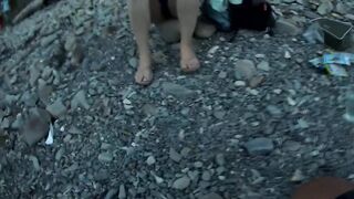 Туапсе, дикий пляж. Удачный вечер рокфишинга