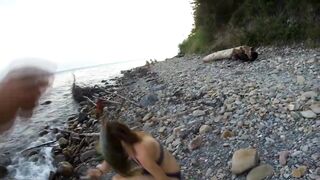 Туапсе, дикий пляж. Удачный вечер рокфишинга