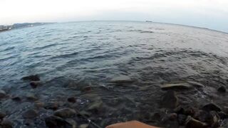 Туапсе, дикий пляж. Удачный вечер рокфишинга