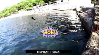 Форос: рыбалка с волнореза и креветка на насадку