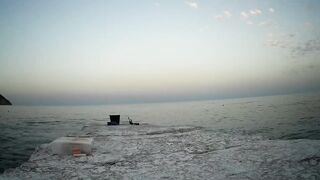 Гурзуф, Крым. Ставрида у берега и короткий выход