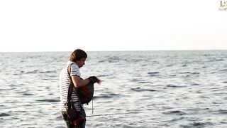 Алупка, Крым. Береговая рыбалка у волнореза