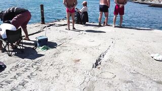 Мисхор, Крым сентябрьская рыбалка у берега улов слабый