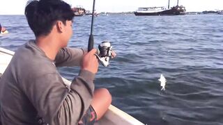 Serangan Bay (залив Серанган), Bali (Бали) рыбалка у берега