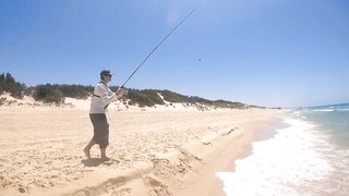 Ашдод, Израиль. Рыбалка с пляжа и кадры под водой