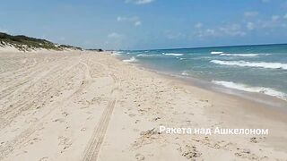 Ашдод, Израиль. Рыбалка с пляжа и кадры под водой