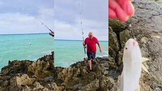 Playa del Carmen (Плая-дель-Кармен) на прибойной кромке как ловите