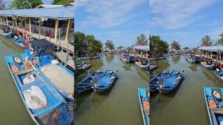 Остров Пенанг. Рыбацкие лодки и береговые точки