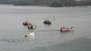 Kota Kinabalu (Кота-Кинабалу) - рыбацкая гавань с воздуха, Сабах