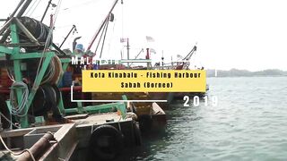 Kota Kinabalu (Кота-Кинабалу) - рыбацкая гавань с воздуха, Сабах