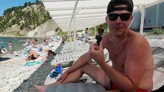 Бухта Инал - дикие пляжи и рыбалка у берега, посёлок Бжид