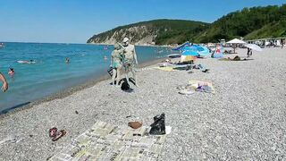 Бухта Инал - дикие пляжи и рыбалка у берега, посёлок Бжид