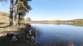 Озеро Калкан, осенний выезд и береговая рыбалка