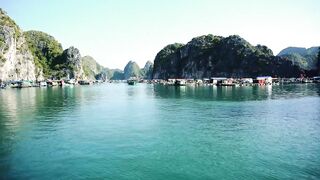 Ha Long Bay (залив Халонг, о. Cat Ba, Вьетнам): плавдеревня и рыбалка