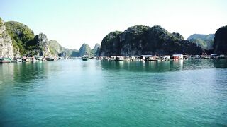Ha Long Bay (залив Халонг, о. Cat Ba, Вьетнам): плавдеревня и рыбалка