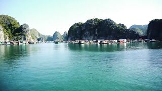 Ha Long Bay (залив Халонг, о. Cat Ba, Вьетнам): плавдеревня и рыбалка