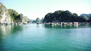Ha Long Bay (залив Халонг, о. Cat Ba, Вьетнам): плавдеревня и рыбалка