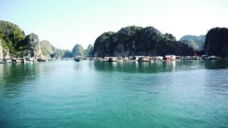 Ha Long Bay (залив Халонг, о. Cat Ba, Вьетнам): плавдеревня и рыбалка