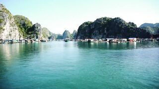 Ha Long Bay (залив Халонг, о. Cat Ba, Вьетнам): плавдеревня и рыбалка