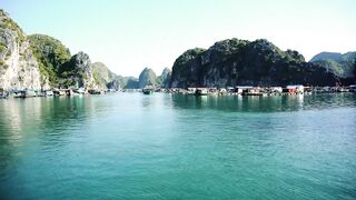 Ha Long Bay (залив Халонг, о. Cat Ba, Вьетнам): плавдеревня и рыбалка