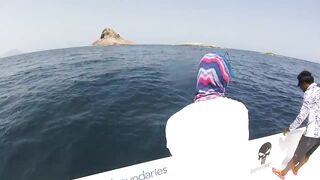 Hallaniyat (Халаният), Оман. GT и крупная рыба у берега 01.03.2017.