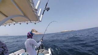 Hallaniyat (Халаният), Оман. GT и крупная рыба у берега 01.03.2017.