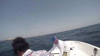 Hallaniyat (Халаният), Оман. GT и крупная рыба у берега 01.03.2017.