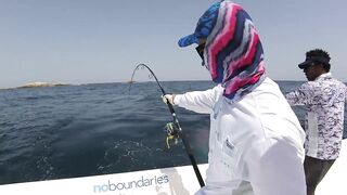 Hallaniyat (Халаният), Оман. GT и крупная рыба у берега 01.03.2017.