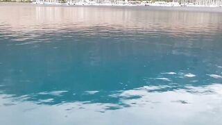 Каш, Турция октябрь охота на фугу у берега