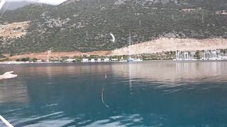 Каш, Турция октябрь охота на фугу у берега