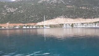 Каш, Турция октябрь охота на фугу у берега