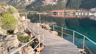 Каш, Турция утренняя рыбалка в чистой воде