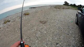 Гудаута, Абхазия рокфишинг в октябре и пляж