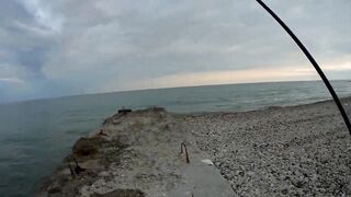 Гудаута, Абхазия рокфишинг в октябре и пляж