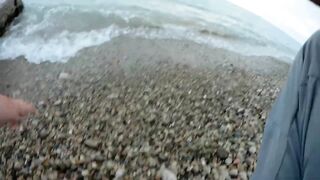 Гудаута, Абхазия рокфишинг в октябре и пляж