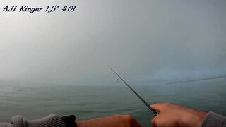 Лдзаа, Абхазия. Утренняя рыбалка рокфишинг у берега.