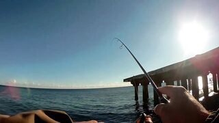 Лдзаа, Абхазия рокфишинг в октябре у берега