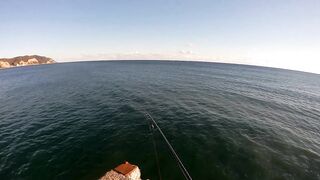 Лдзаа, Абхазия рокфишинг в октябре у берега