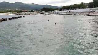 Кабардинка ловля на морского червя у берега