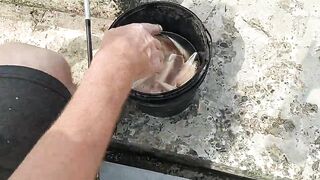 Кабардинка ловля на морского червя у берега