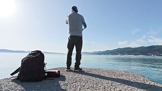 Кабардинка, ставрида у берега. Май 2025.